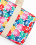 Bolsa para niña con estampado floral y asas crudo Bolsa para niña con estampado floral y asas crudo