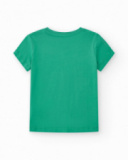 Camiseta para niño en verde con estampado Camiseta para niño en verde con estampado