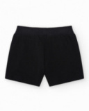Pantalón corto para niña color negro con cintura elástica y Pantalón corto para niña color negro con cintura elástica y