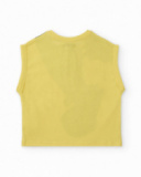 Camiseta sin mangas niño en amarillo con estampado skate Camiseta sin mangas niño en amarillo con estampado skate