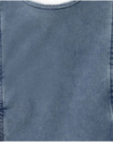 Blusa niña en denim azul con volantes en los hombros Blusa niña en denim azul con volantes en los hombros