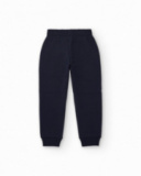 Pantalón jogger azul marino para niño con cordón ajustable Pantalón jogger azul marino para niño con cordón ajustable