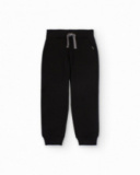 Pantalón jogger negro para niño con cintura ajustable Pantalón jogger negro para niño con cintura ajustable