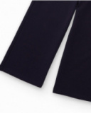 Pantalón ancho para niña en azul marino con cintura elástica Pantalón ancho para niña en azul marino con cintura elástica