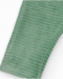 Conjunto de tres piezas para bebé niño en verde y blanco con