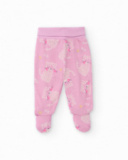 Conjunto de camiseta y pantalón para niña color rosa con