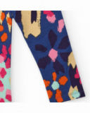 Leggings para niña con estampado de manchas multicolor.