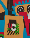 Camiseta de manga larga para niño en marrón con estampado de