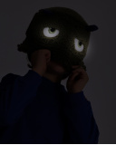 Sombrero para niño en verde de borreguito con carita bordada