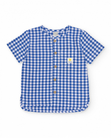 Conjunto de recién nacido de plana y estampado vichy