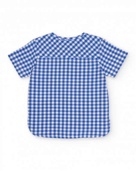 Conjunto de recién nacido de plana y estampado vichy