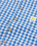 Conjunto de recién nacido de plana y estampado vichy