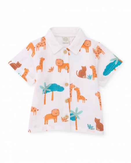 Conjunto de recién nacido de plana y estampado sabana