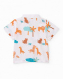 Conjunto de recién nacido de plana y estampado sabana