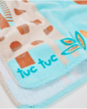 Toalla poncho de recién nacido de punto con capucha