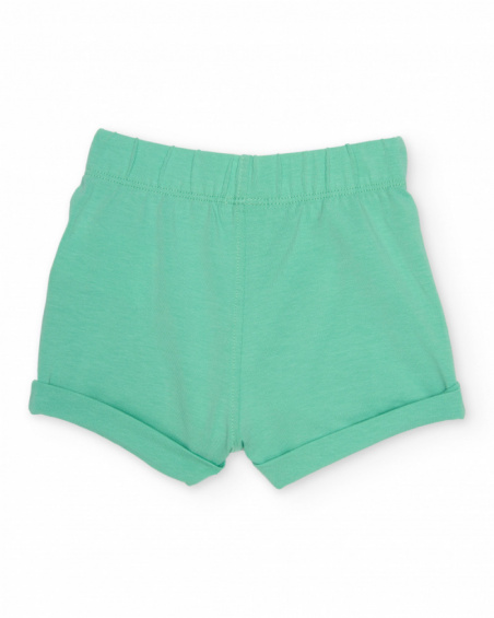 Conjunto de recién nacido de punto y detalles aplicados