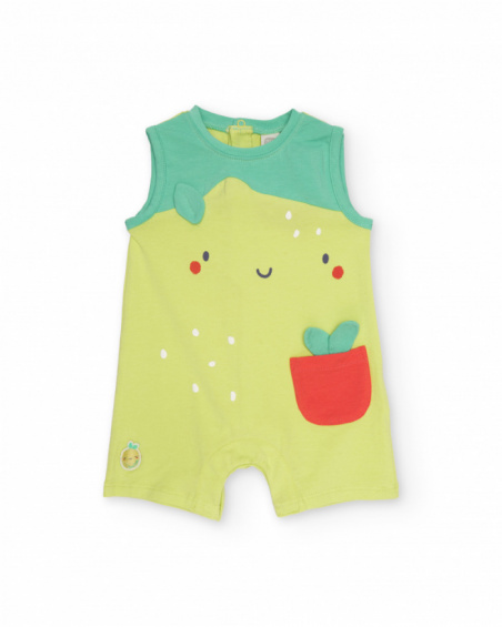 Pelele de recién nacido de punto y diseño de fruta