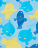 Conjunto de recién nacido de punto y estampado de peces