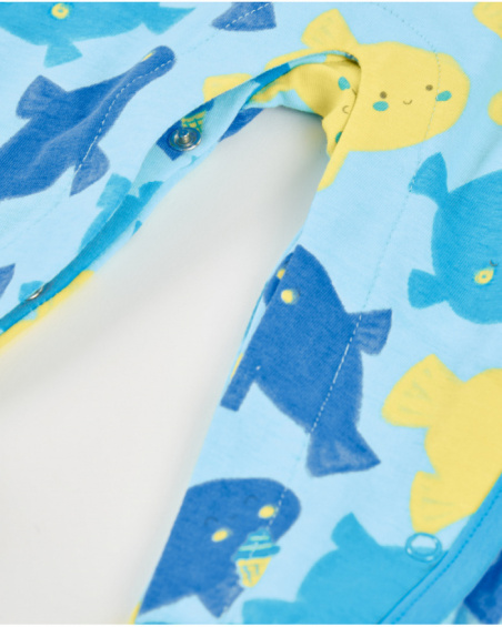 Pelele de recién nacido de punto y cierre lateral