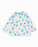 Conjunto de recién nacido de punto y estampado peces