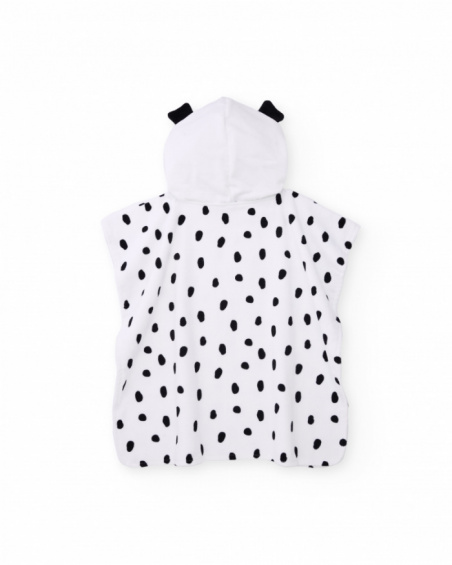 Toalla poncho de recién nacido de punto con orejitas