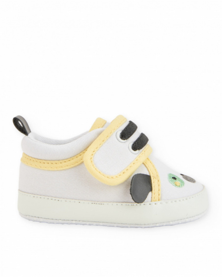 Zapatos de recién nacido de plana con cierre de velcro