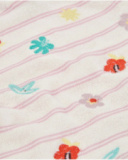 Camiseta de niña de tricot y detalles bordados