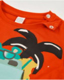 Camiseta de niño de punto y bolsillo aplicado