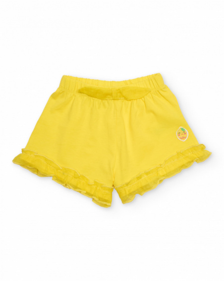 Conjunto de niña de punto y diseño veraniego