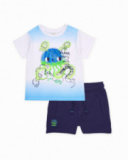 Conjunto de niño de punto con inspiración marina