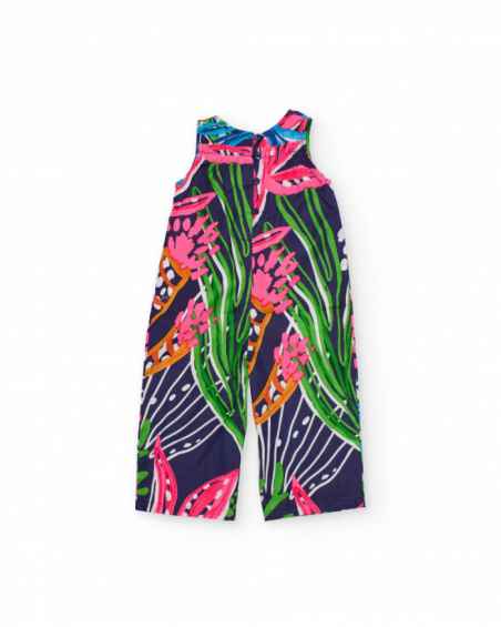 Mono de niña de plana con estampado marino