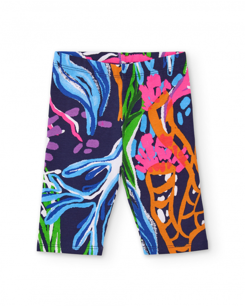 Leggings de niña de punto y diseño ajustado