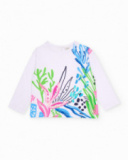 Camiseta de niña de punto con detalles brillantes