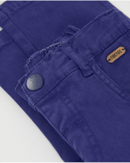 Pantalones de niño de plana con cierre en boton