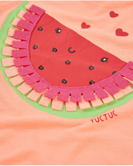 Camiseta de niña de punto y detalles brillantes