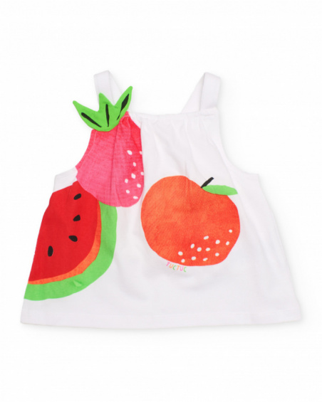 Conjunto de niña de punto y estampado grande