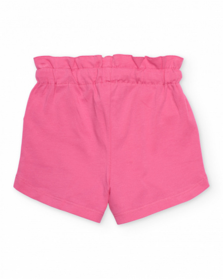 Conjunto de niña de punto y estampado grande