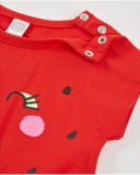 Vestido de niña de punto con detalles bordados