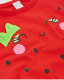 Vestido de niña de punto con detalles bordados