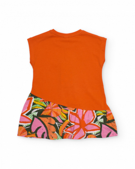 Vestido de niña de punto y detalle texturizado