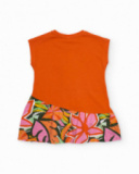 Vestido de niña de punto y detalle texturizado