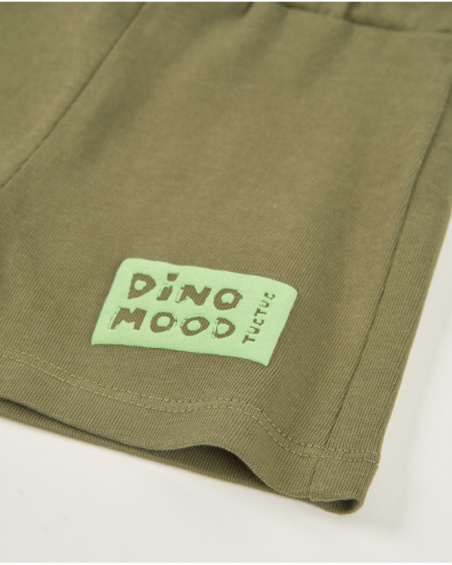 Bermuda de niño de punto y cintura elástica con cordón