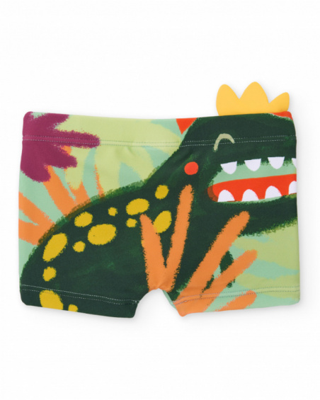 Bañador de niño de punto con detalles en relieve