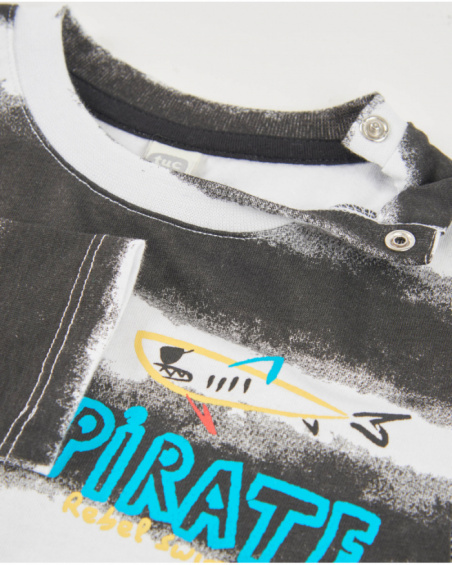 Camiseta de niño de punto con motivo pirata