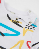 Camiseta de niño de punto y gráficos de tiburones