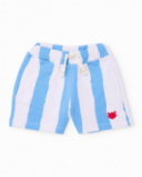 Bermuda de niño de punto y bordado decorativo