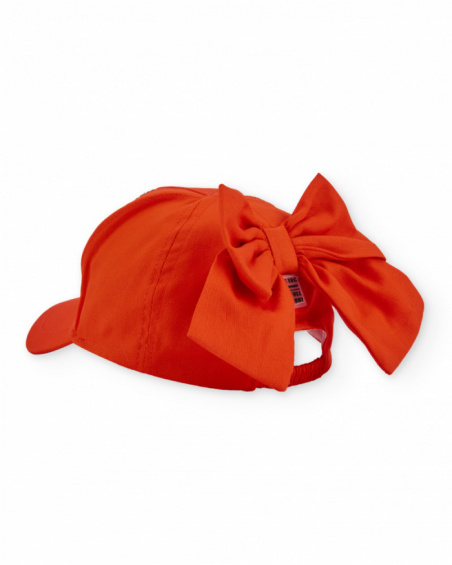 Gorra de niña de plana con corazón de lentejuelas