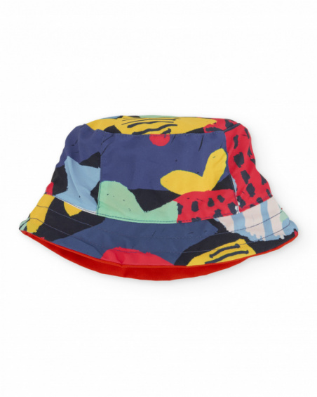 Gorro de niño de punto y diseño reversible