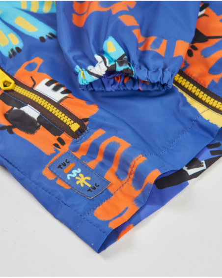 Chaqueta de niño de plana y estampado de animales