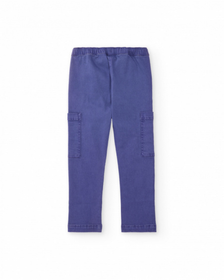 Pantalones de niño de plana con diseño cargo